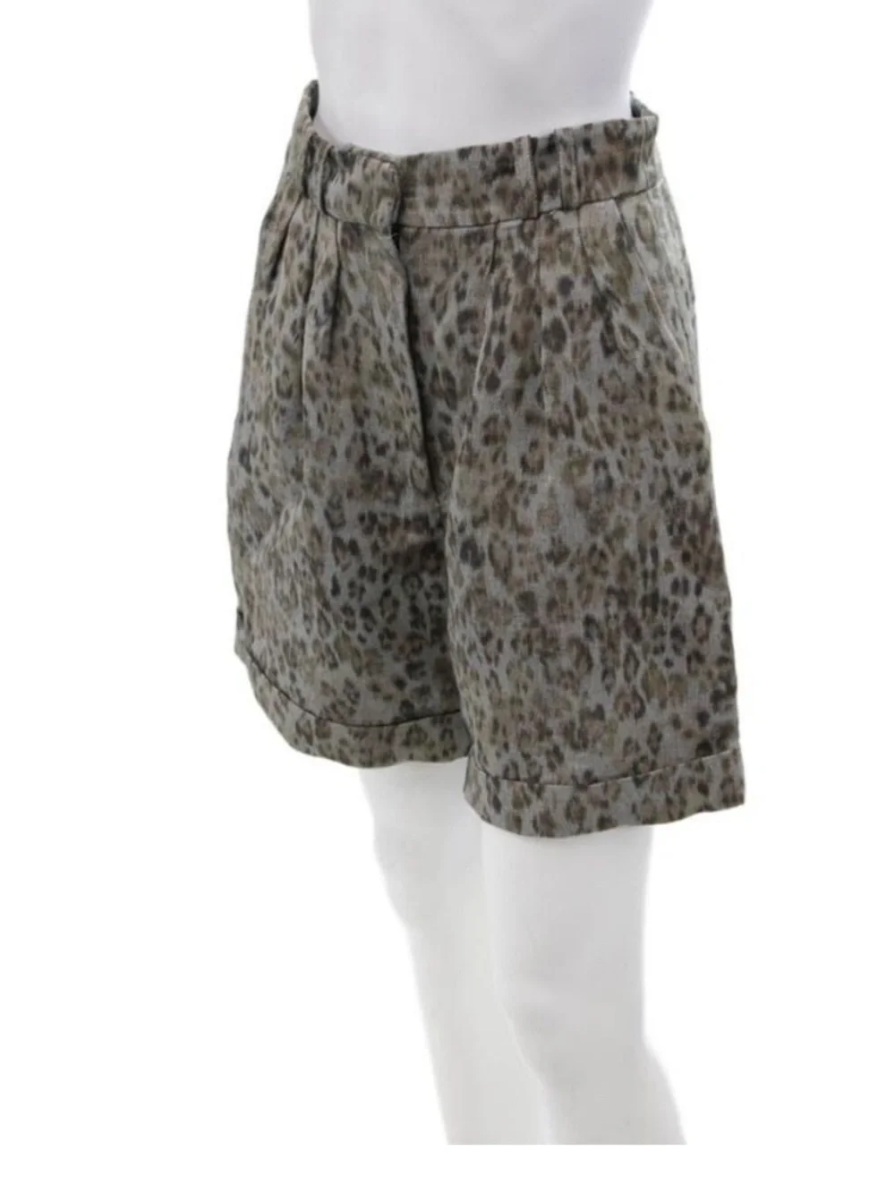 IRO Vainness Leopard Oversized Shorts